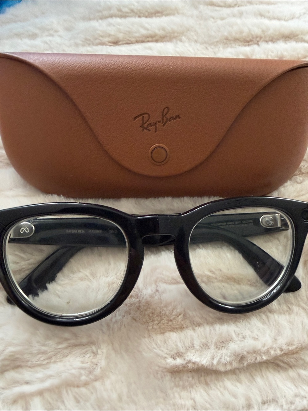 Ray-Ban Meta AI Headliner Gen 2 shiny black  standard size low bridge,EUC